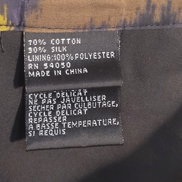 NWOT KASPER Silk Blend Printed Fit & Flair Skirt - Picture 10 of 11